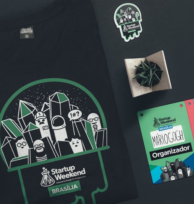 A picture of the marketing materials we developed for Startup Weekend